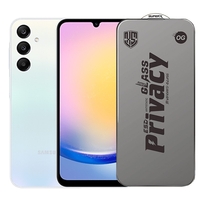 Folie de Protectie pentru Samsung Galaxy A25, Vafy, Sticla Securizata ESD Antistatica, Super-X Privacy OG, Margini Negre, 0.30 mm, Transparent Inchis