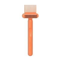 Perie pentru Curatarea Parului, Flippy, din Plastic, 16 x 5 cm, Portocaliu