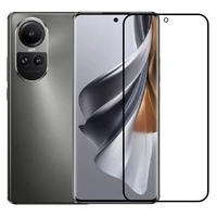 Folie Sticla Securizata, Vafy, Compatibila cu Oppo Reno 10, Full Glue, Margini Negre, Transparent