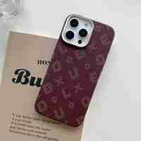Carcasa Magnetica, Vafy, Compatibila Apple iPhone 17, din Fibra de Carbon, Litere Fosforescente, Portocaliu