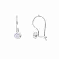 Cercei Argint 925 Tortita cu Zirconiu, 2.08 g