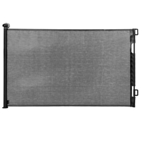 Poarta de siguranta retractabila si extensibila, pentru copii sau animale de companie, 162x86 cm, negru