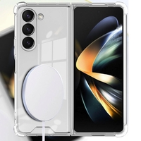 Husa pentru Samsung Galaxy Z FOLD6, Vafy, Husa de Protectie cu Anti-Shock, Tehnologie MagSafe Magnetic, Design Ultra Subtire, Anti alunecare, TPU Acrilic, Transparent