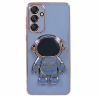 Husa Telefon 2in1, Vafy, Compatibila Samsung Galaxy S24, Carcasa TPU cu Suport Inclus Tip Astronaut, Protectie Camere, Albastru