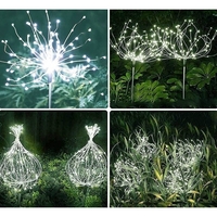 Lampa solara sub forma de artificii, 120 LED-uri, alb rece, Vafy