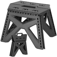 Scaun inaltator multifunctional tip scara, 100 kg, compact, cu maner, 31x23x23 cm, gri