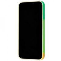 Husa protectie Vafy compatibila cu Apple iPhone XR Tpu Ombre, Verde/Portocaliu