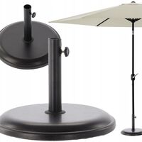Suport baza pentru umbrele de gradina, din beton, 45 cm diametru, 16kg, negru