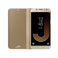 Husa Samsung Galaxy J3 2017 Flip Cover Oglinda Auriu