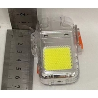 Lanterna Tip Breloc cu Bricheta, Vafy, Impermeabila, 3 Moduri Iluminare, 300 mAh, Incarcare USB-C, COB, Raza de Actiune 50 - 100 m, 7.4 x 4.9 x 1.7 cm, Argintiu