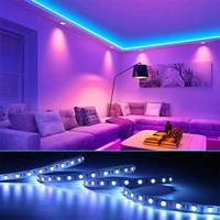 Kit Banda Led RGB SMD 5050 cu Transformator inclus Vafy - Lungime 5 M, 270 LED-uri, Telecomanda 44 taste, pentru TV, PC, Auto, IP65, Lumina Ambientala