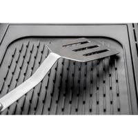 Covoras din Silicon pentru Scurgere Vase, Flippy, Uz Casnic, Rezistent la Temperaturi Ridicate, Izolator, 30x24 cm, Negru