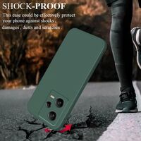 Husa de Protectie, Vafy, pentru Xiaomi Redmi Note 12 Pro 5G, Liquid Silicone, cu Microfibra pe Interior, Protectie Antisoc, Compatibil Incarcare Wireless, Verde