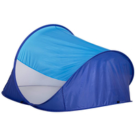 Cort plaja si picnic semi-deschis Sersimo, protectie UV, 200x120x95cm, albastru