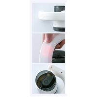 Aparat Pentru Curatat Scame, Par Si Praf, Vafy, cu LED, Pentru Diferite Tipuri De Material, Cu Lame Din Otel Inoxidabil, Compartiment de Depozitare, Maner Reglabil, 11x10.5x8.7 cm, Alb