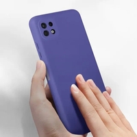 Husa protectie Vafy pentru Samsung A22 5G Liquid Silicone Mov