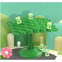 Joc Interactiv, Flippy, Broaste in Echilibru, +3 Ani, din Plastic, 50 de Pioni, Placa de Echilibru, Roata cu Pedepse, Zar, 14 x 7 x 14 cm, Verde