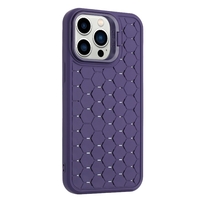Husa de Protectie TPU, Vafy, pentru Samsung Galaxy S24, 3D Cube, cu Inel, Protectie Camera, Antisoc, Antizgariere, Antialunecare, Acoperire Completa, Mov