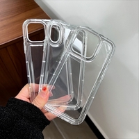 Husa de protectie Vafy, Airbag Shock Absorption, TPU, pentru Apple iPhone 14 Pro , Transparent