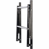 Suport suspendat pentru anvelope reglabil, montaj pe perete cu kit instalare inclus, 120x56x50 cm, negru
