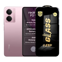 Folie de Protectie pentru Realme P3, Vafy, Sticla Securizata ESD, Margini Negre, Rezistenta la Zgirieturi, Antistatica, 0.35 mm, Transparenta