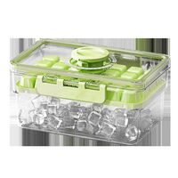 Forma de Gheata, Flippy, un Strat, Inchidere Etans, din PP+PET, 19 x 12 x 9.5 cm, Verde