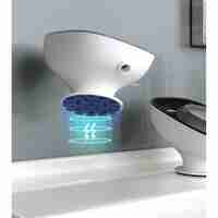 Savoniera din Plastic, Flippy, cu Ventuza, Design Modern, Albastru