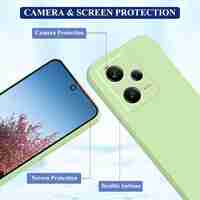 Husa de Protectie Matte TPU, Vafy, pentru Xiaomi Redmi 12 Pro, Protectie Camera, Antisoc, Antizgariere, Antialunecare, Acoperire Completa, Verde