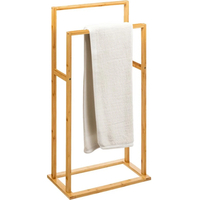 Suport prosoape 5Five Bamboo, 2 brate, bambus, 42x24x82 cm, maro