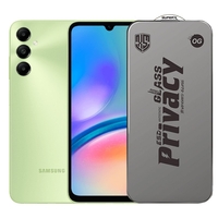 Folie de Protectie pentru Samsung Galaxy A05s, Vafy, Sticla Securizata ESD Antistatica, Super-X Privacy OG, Margini Negre, 0.30 mm, Transparent Inchis