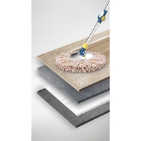 Set Galeata si Mop Rotativ 360°, Flippy, Cu Dubla Actiune Centrifuga, Pentru Uz Casnic, Maner din Otel Inoxidabil Telescopic, 2 Capte din Bumbac, 46x27x29 cm, Alb