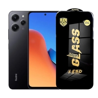 Folie de Protectie pentru Xiaomi Redmi 12, Vafy, Sticla Securizata ESD, Margini Negre, Rezistenta la Zgirieturi, Antistatica, 0.35 mm, Transparenta