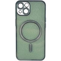 Husa de Protectie 2 in 1, Vafy, pentru Apple iPhone 15 Plus, Compatibila MagSafe, Magnetica, cu Protectie Lentila, din TPU, Verde