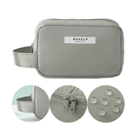 Portfard, Flippy, cu Maner, Material Impermeabil, pentru Cosmetice, 16 x 11 x 7 cm, Verde