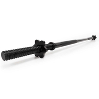 Bara haltera dreapta pentru greutati 120 cm, diametru 25 mm, otel, incarcare maxima 140 kg, negru