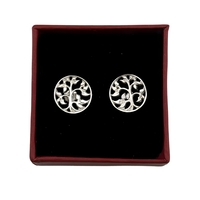 Cercei din Argint 925, Jolie Silver, Copacel in Cerc, 2.54