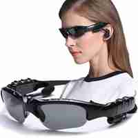 Ochelari de Soare Inteligenti, Flippy, Lentile Polarizate, Conexiune Bluetooth 5.0, Functie Apelare, Redare Muzicala, Impermeabili IPX3, 12.5 x 17 x 4 cm, Negru