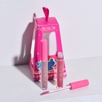 Set de Buze, KEVIN & COCO, Cloud Bubble, 4 Lip Gloss-uri, 15.1 x 8.1 x 2 cm, Roz/Nude