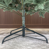 Brad artificial Christmas Deluxe by Sersimo, Kovalivska argintiu, 3D, 230 cm