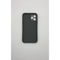 Husa protectie Vafy compatibila cu Apple iPhone 11 Pro Liquid Silicone Ring cu suport rotativ Negru