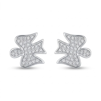 Cercei pentru Dame, Jolie Silver, din Argint 925, model Inger, Pietre Zirconia, 1.05 g, Argintiu