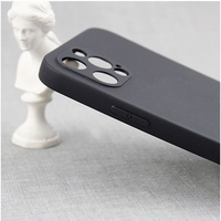Husa pentru Samsung Galaxy S22 Plus, Vafy, Liquid Silicone, cu Microfibra pe interior, Protectie Antisoc, Negru