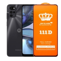Folie Sticla Securizata pentru Motorola Moto G22, Vafy, Sticla de Protectie Compatibila cu Motorola Moto G22, Full Cover 111D, HD, Margini Negre, Transparenta