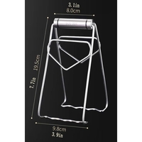 Clema pentru Boluri, Flippy, Anti-Alunecare, din Otel Inoxidabil, Extindere, pentru Oale, Tigai, de Uz Casnic, Rezistent la Temperaturi Inalte, 19.5x9.8x8 cm, Gri