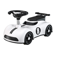 Masina pentru Copii, Flippy, 1-3 ani, Impingere, Bluetooth, Muzica, din ABS, 4 Roti, Inaltime Sezut 22 cm, Alb