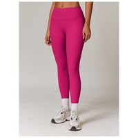 Pantaloni de Fitness/Yoga, Flippy, pentru Femei, Material Elastic, Spandex, Talie Inalta, Roz, Marime M