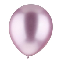 Set 12 Baloane, Flippy, din Latex Chrome, 13 cm, Mov Deschis