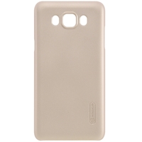 Husa Samsung Galaxy J7 2016 Nillkin Frosted Shield Auriu + Folie de protectie