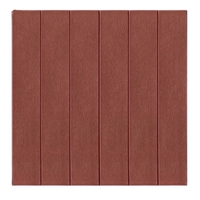 Set 10 Placi Tapet 3D, Vafy, 70 x 70 cm, Grosime 3 mm, din Rasina, Tip Placi de Lemn, Suprafata Acoperita 4.9 mp, Caramiziu
