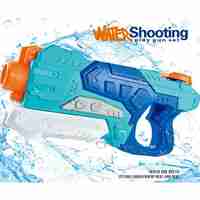 Pistol cu Apa pentru Copii, Rezervor, Pentru Piscina/Plaja, Flippy, 6ani+, Albastru, 500ML
